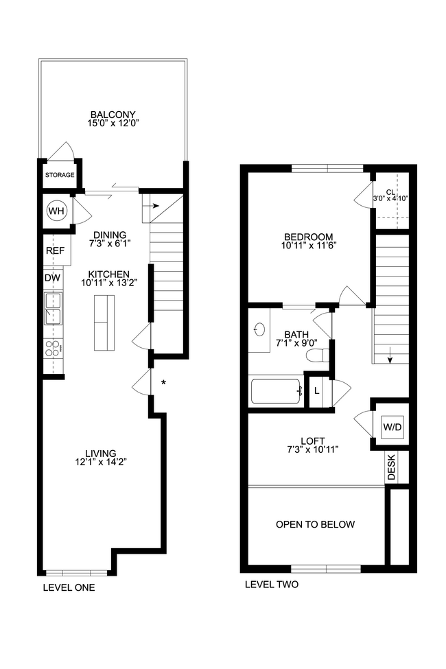 Floorplan - Lake Vista Apartments