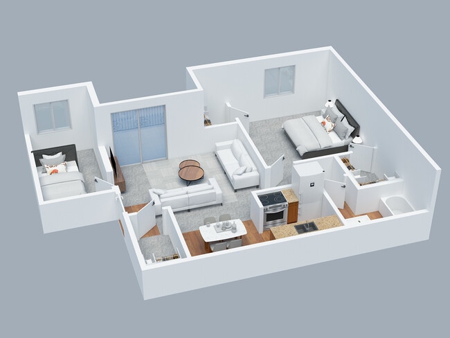 1BD 1BA with Den/ Sm 2nd Bed - Hillbrook Apartments