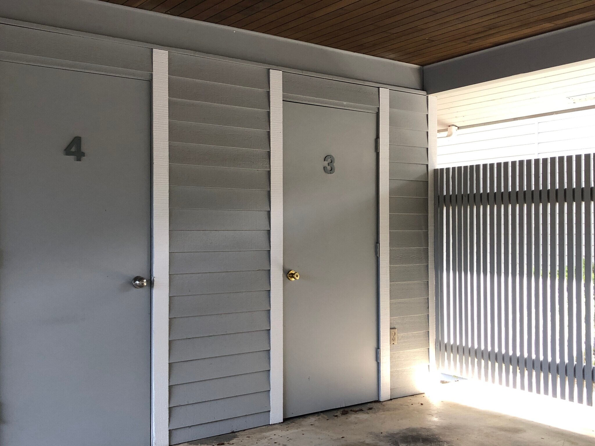 Storage closet in covered carport - 1471 Rainier Court