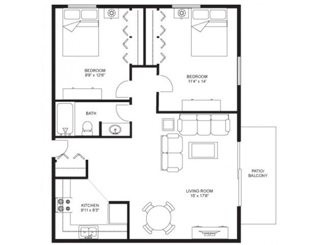 Floorplan - Walnut Street Apartments