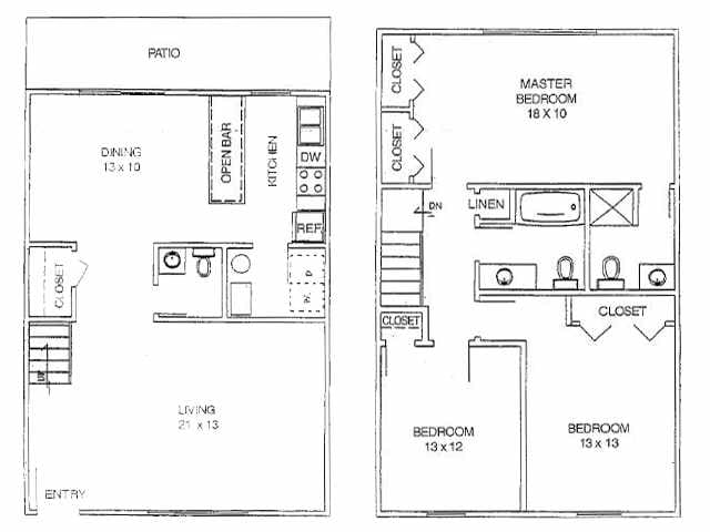 Floorplan - Reflections Apartments