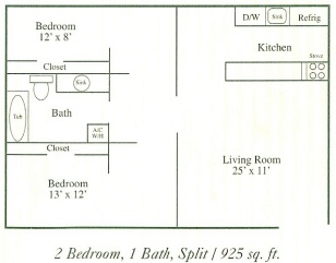 2BR/1BA - Magnolia Point