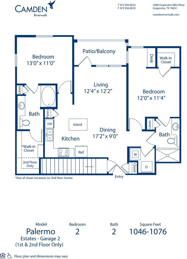 Floorplan - Camden Riverwalk