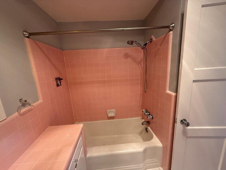 Master bathroom shower over tub - 4448 Carpenter Ave