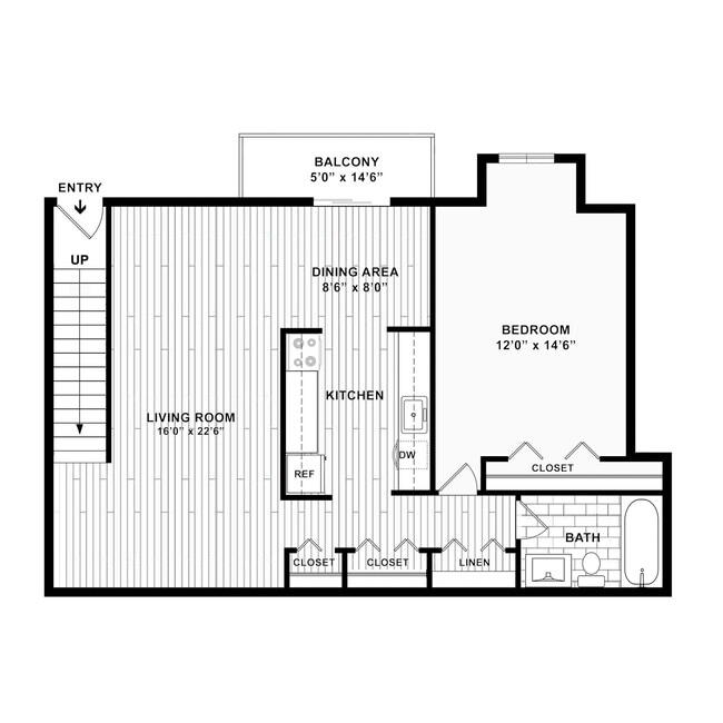 Floorplan - Woodgate Apartments