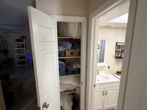Linen Closet next to full bathroom - 26811 Palm St