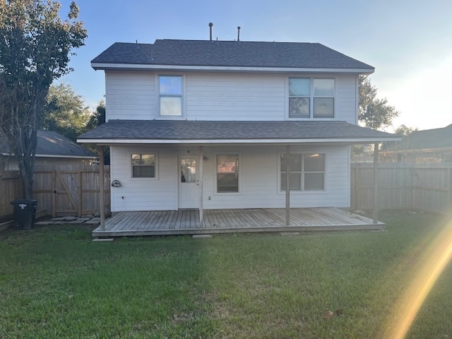 Backyard porch - 19110 Saddleville Mills Ln