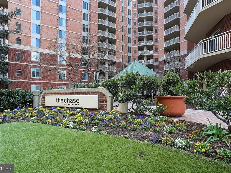 Front of building - 7500 Woodmont Ave