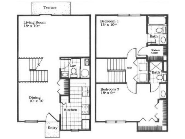 Grand Master Townhome - Crystal Pointe Apartments