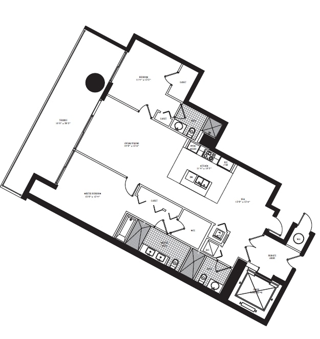 2BR/3BA - 900 Biscayne