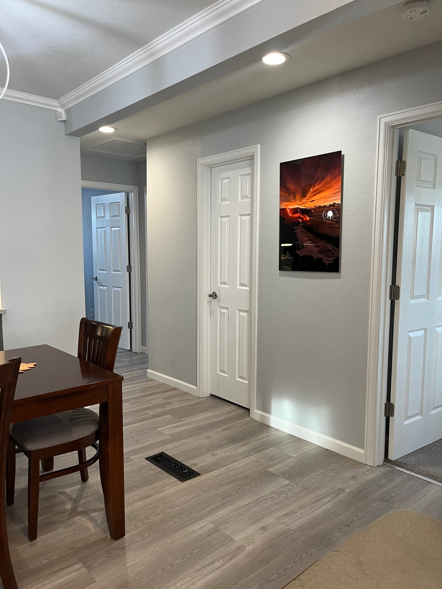 Primary bedroom and bath, a second upstairs full bath and two additional bedrooms in main floor - 1180 S Depew St