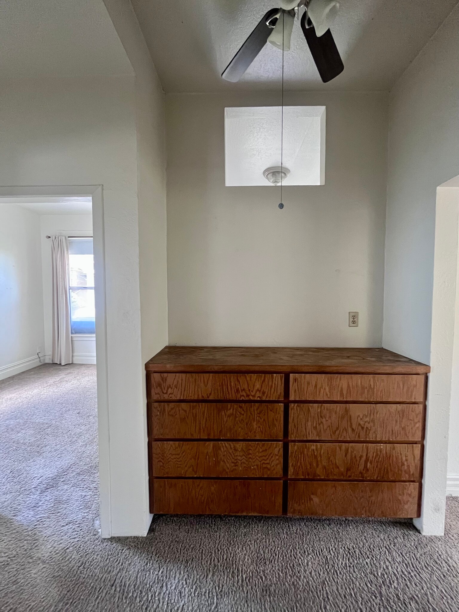 Built in dresser and one of bedrooms to left - 409 Washington Ave