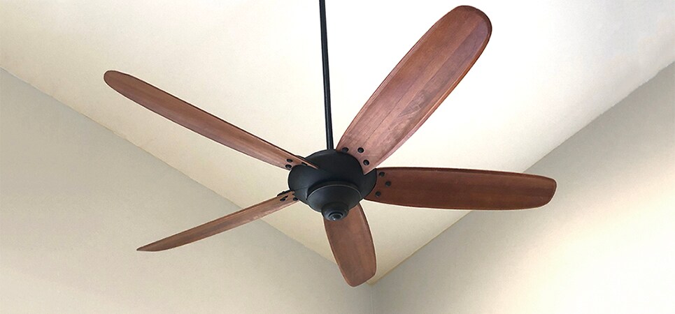 This stunning ceiling fan helps keep the space cool - 8710 Park Ln