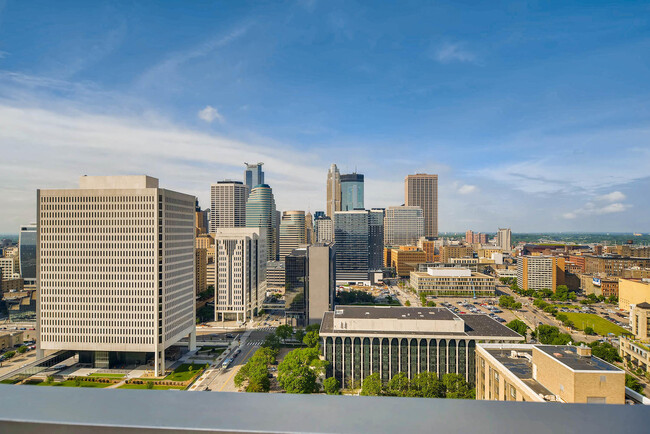 City view from rooftop patio - 15 S 1st St