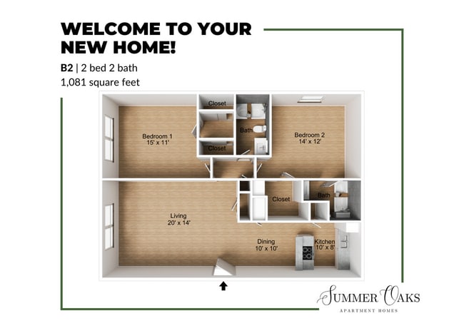 B2 Floor Plan - Summer Oaks