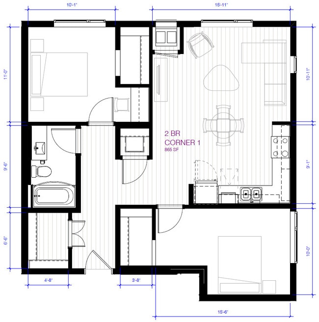 2 Bedroom - Restoring Waters