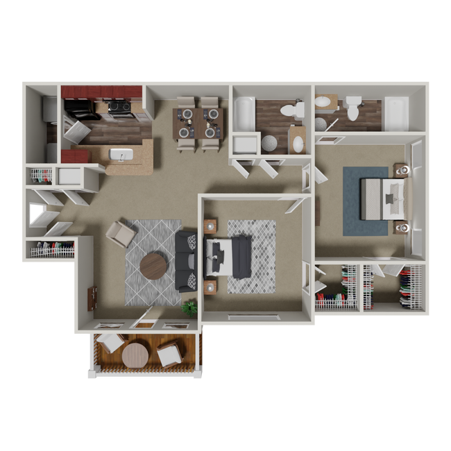 Floorplan - Crestmark Apartment Homes