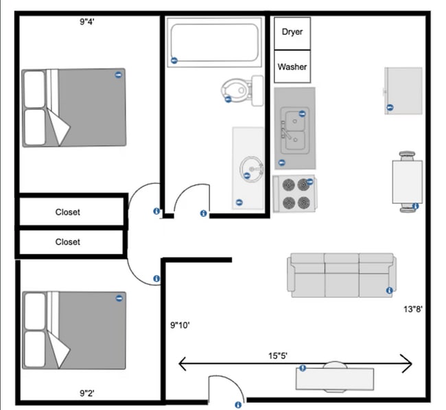 Morningside Floor Plan - Morningside Apartments