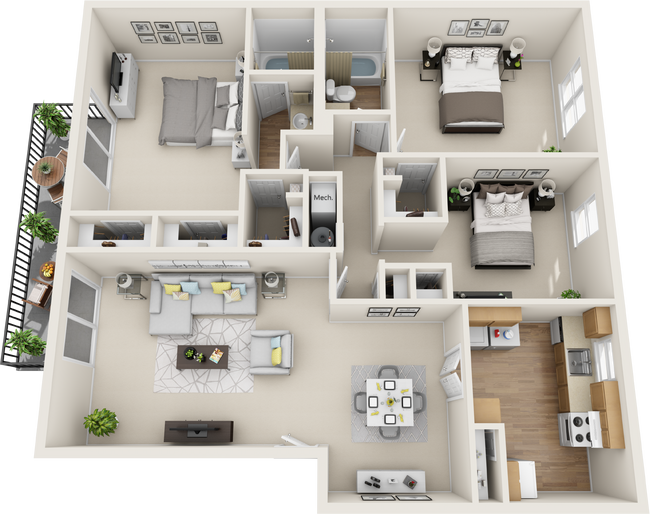 Floorplan - Post + Wander Apartments