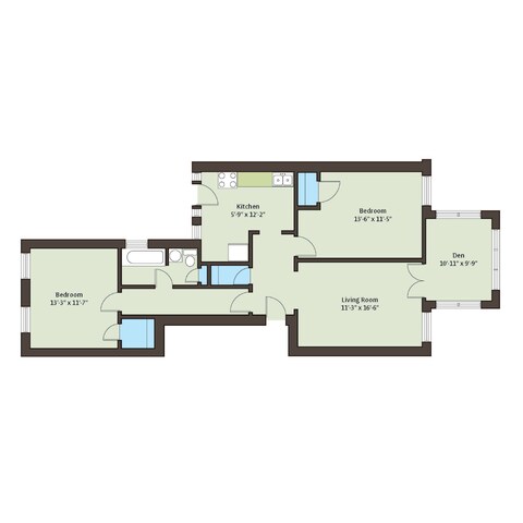 Floorplan - 5300-5308 S. Greenwood Avenue