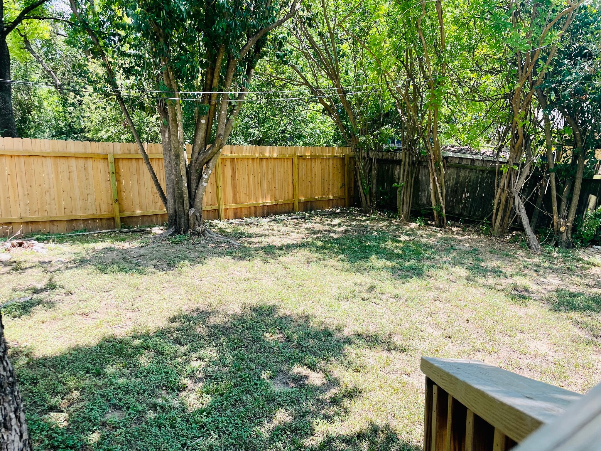 Fenced in backyard - 6717 Tulsa Cove