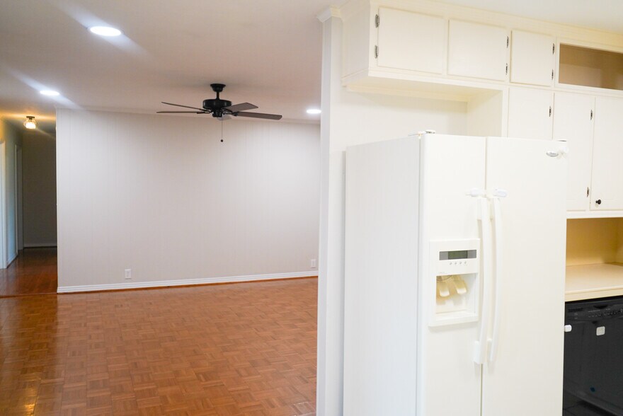 View of foyer/second living room from kitchen - 735 Fisk Rd