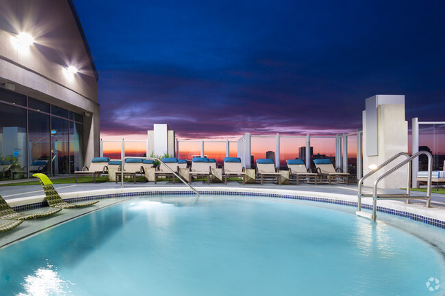 Two resort style rooftop pools - SkyHouse River Oaks Apartments