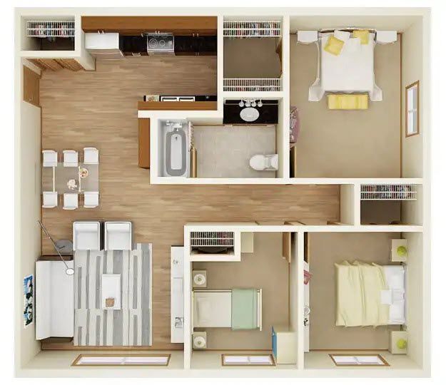 Floorplan - Greystone Apartments