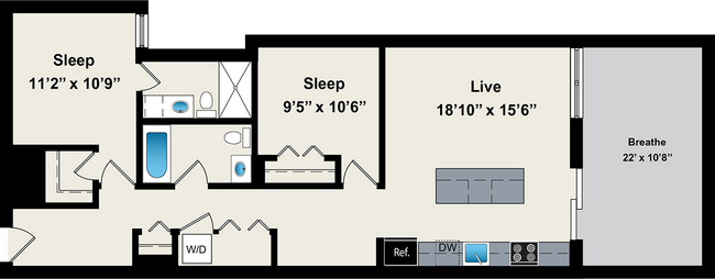 Floorplan - Reside on Jackson