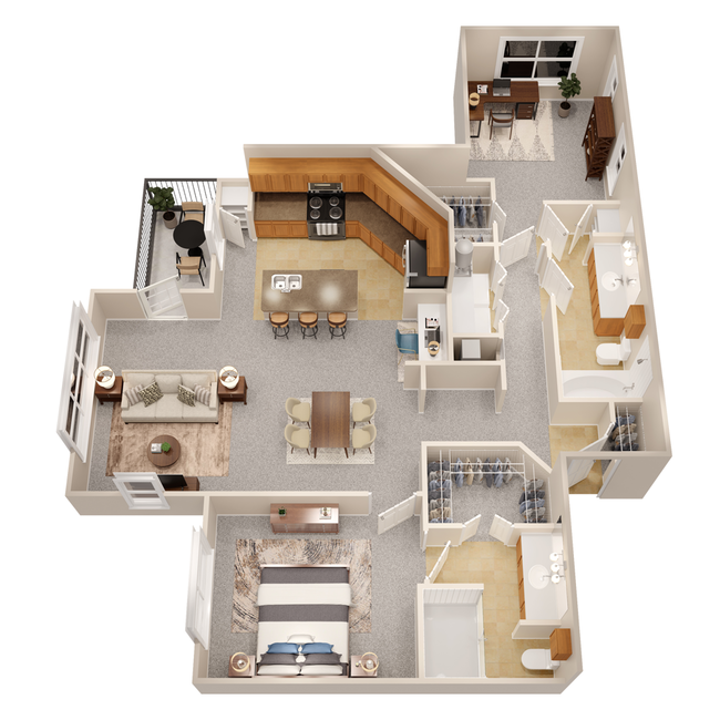 Floorplan - The Fountains of Conroe Apartment Homes