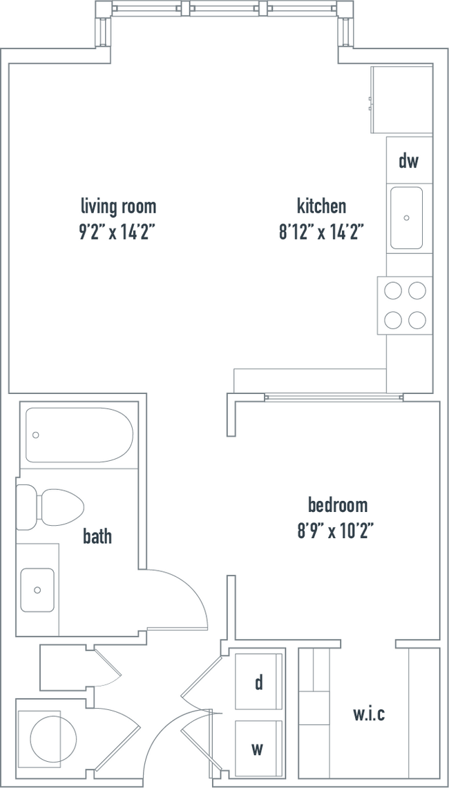 Floorplan - XThe Dartmouth North Hills Apartments