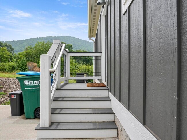 Back deck with concrete pad for grilling - 105 Bobby Ridge Dr
