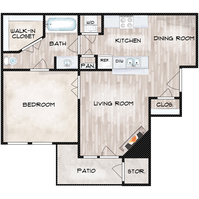 Floorplan - The Davis Apartments
