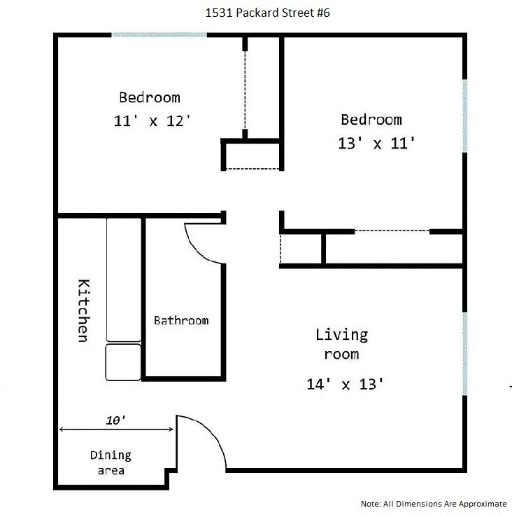 Floor Plan - 1531 Packard St