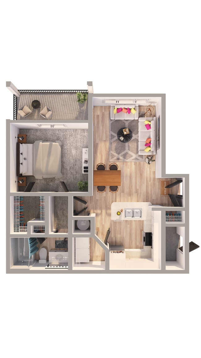 A1 Floor Plan - The Willows Ashley Park