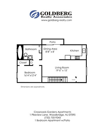 1BR/1BA - Crossroads Gardens