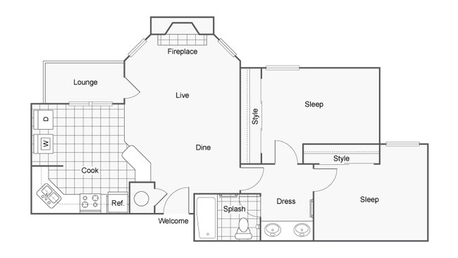 Floorplan - Harper Flatts