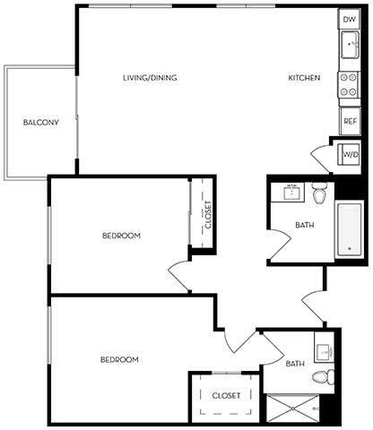 Floorplan - Mariposa on 3rd