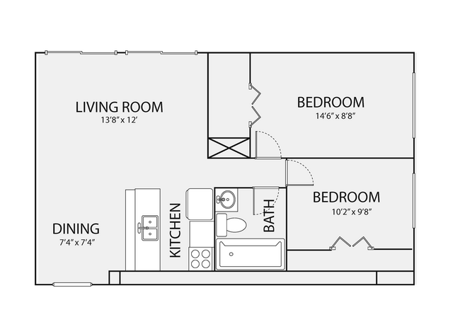 Floorplan - The Mark Embers Apartments