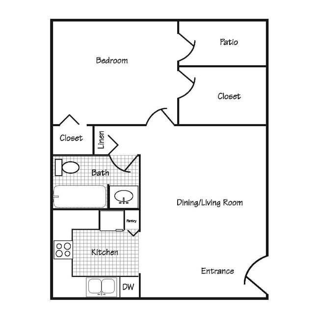 1 Bed 1 Bath - Brentwood Village