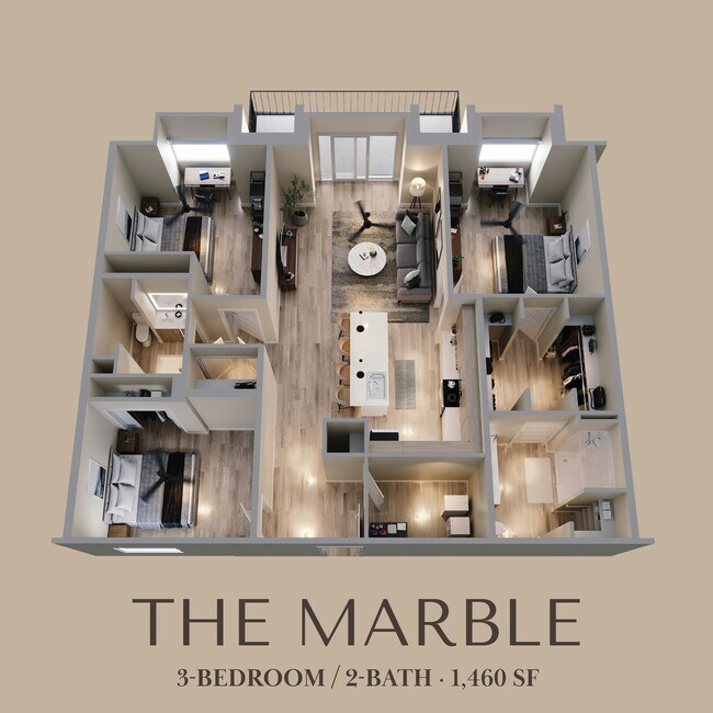 3-Bed 2-Bath - Stone Village Apartments