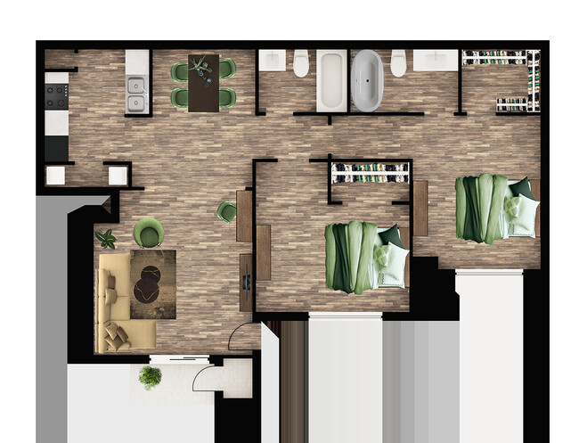 Floorplan - The Place at 1825