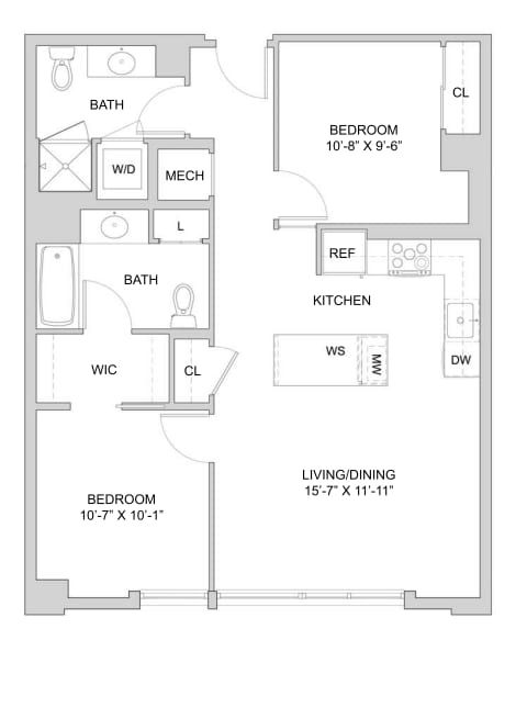 Floorplan - The Modern at Art Place