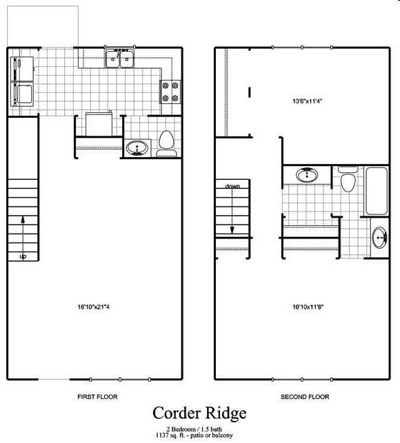 2BR/1.5BA - Corder Crossing Apartments