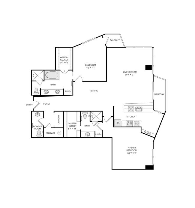 Floorplan - The Heights at Park Lane