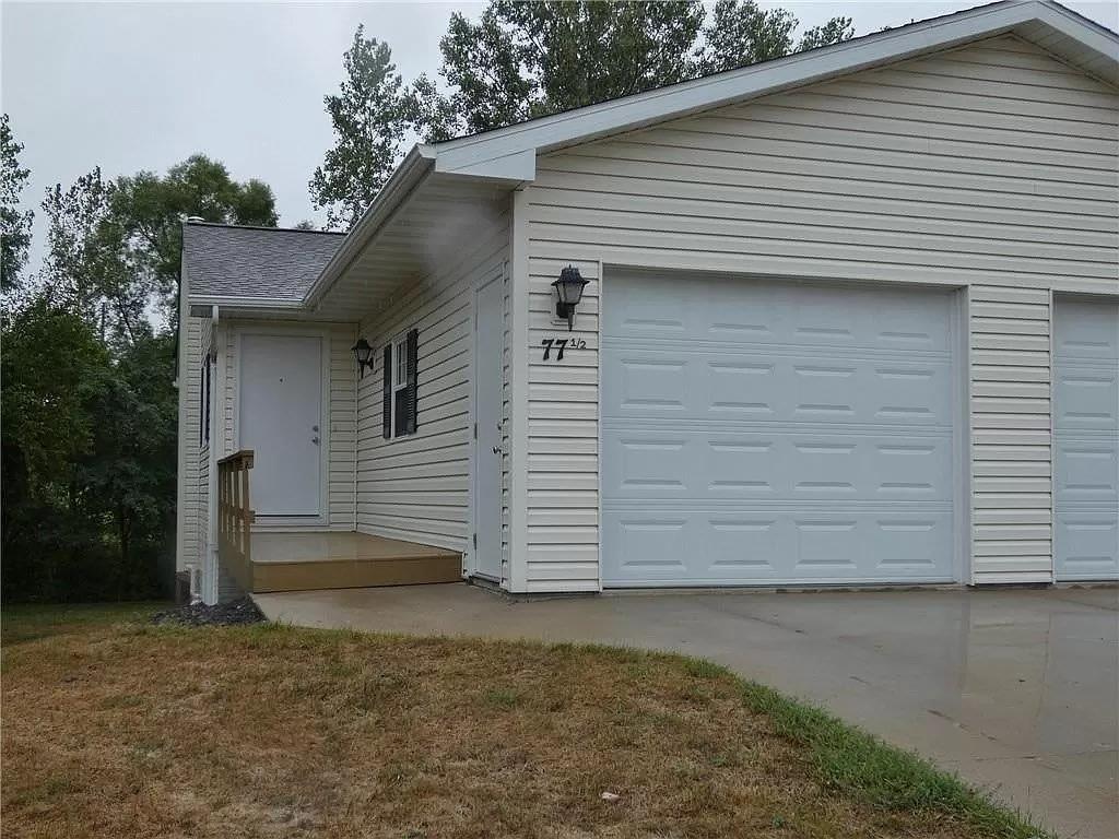 Front of Duplex with Single Attached Garage - 77 Brook Cir