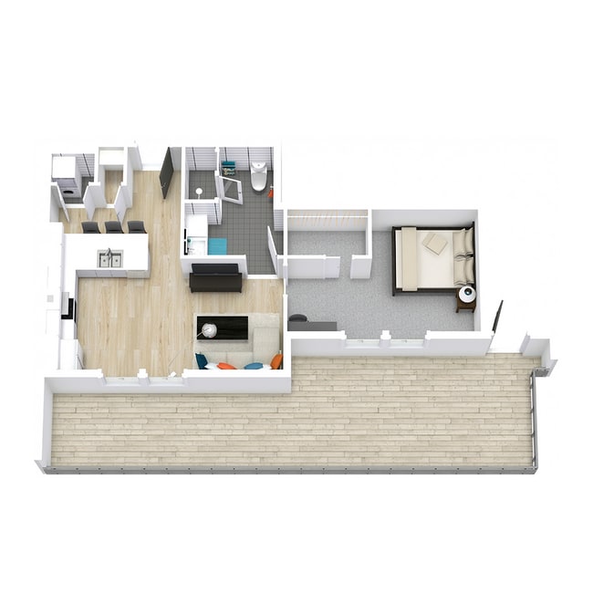 Signature Series - 1 Bedroom w/ Patio - Latitude | Student Housing