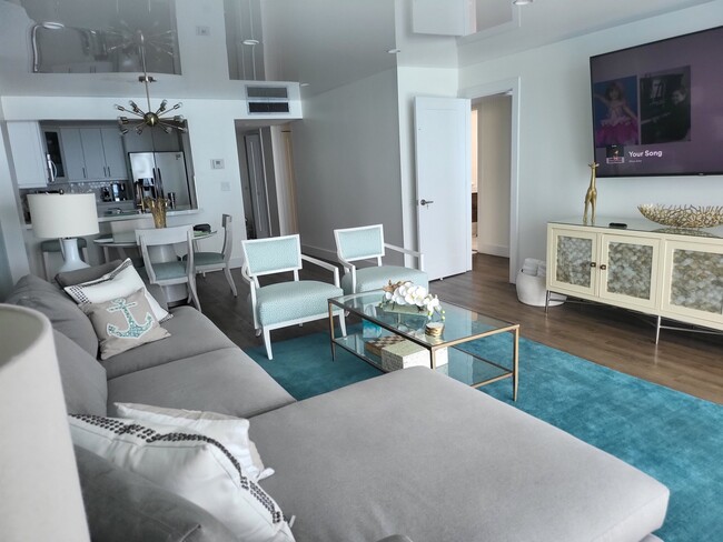 Living room - 3580 S Ocean Blvd