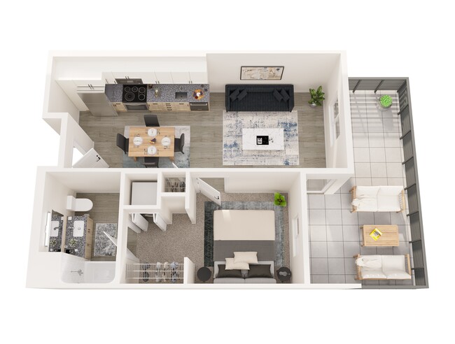 Floorplan - 805 Riverfront Apartments