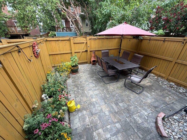 Thriving flower garden on portch - 1723 N Cliff St